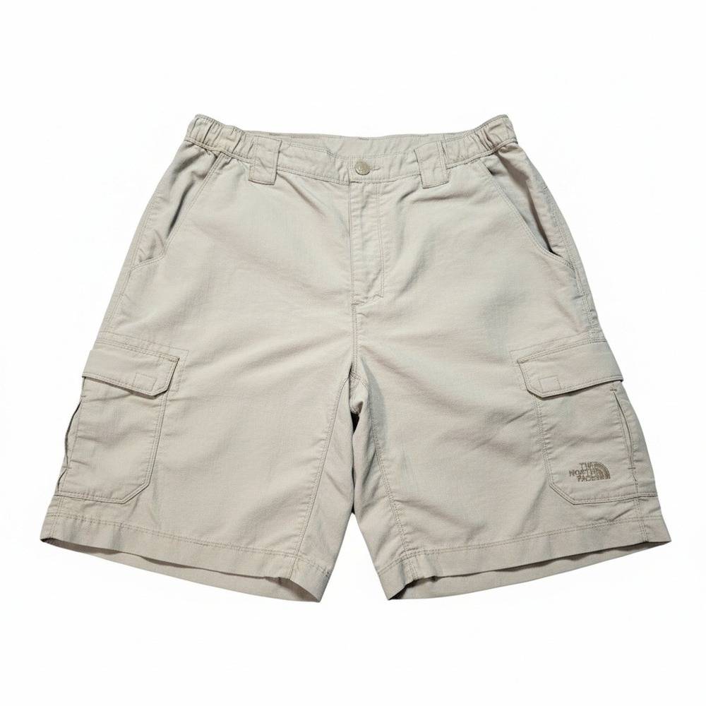 The North Face Men's‎ Size M Tan Nylon Cargo Shorts Hiking Outdoor Walking AJFF